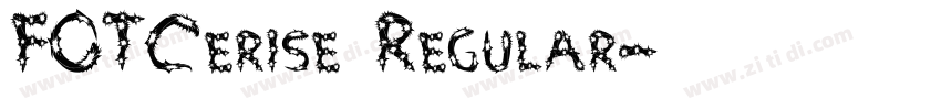 FOTCerise Regular字体转换